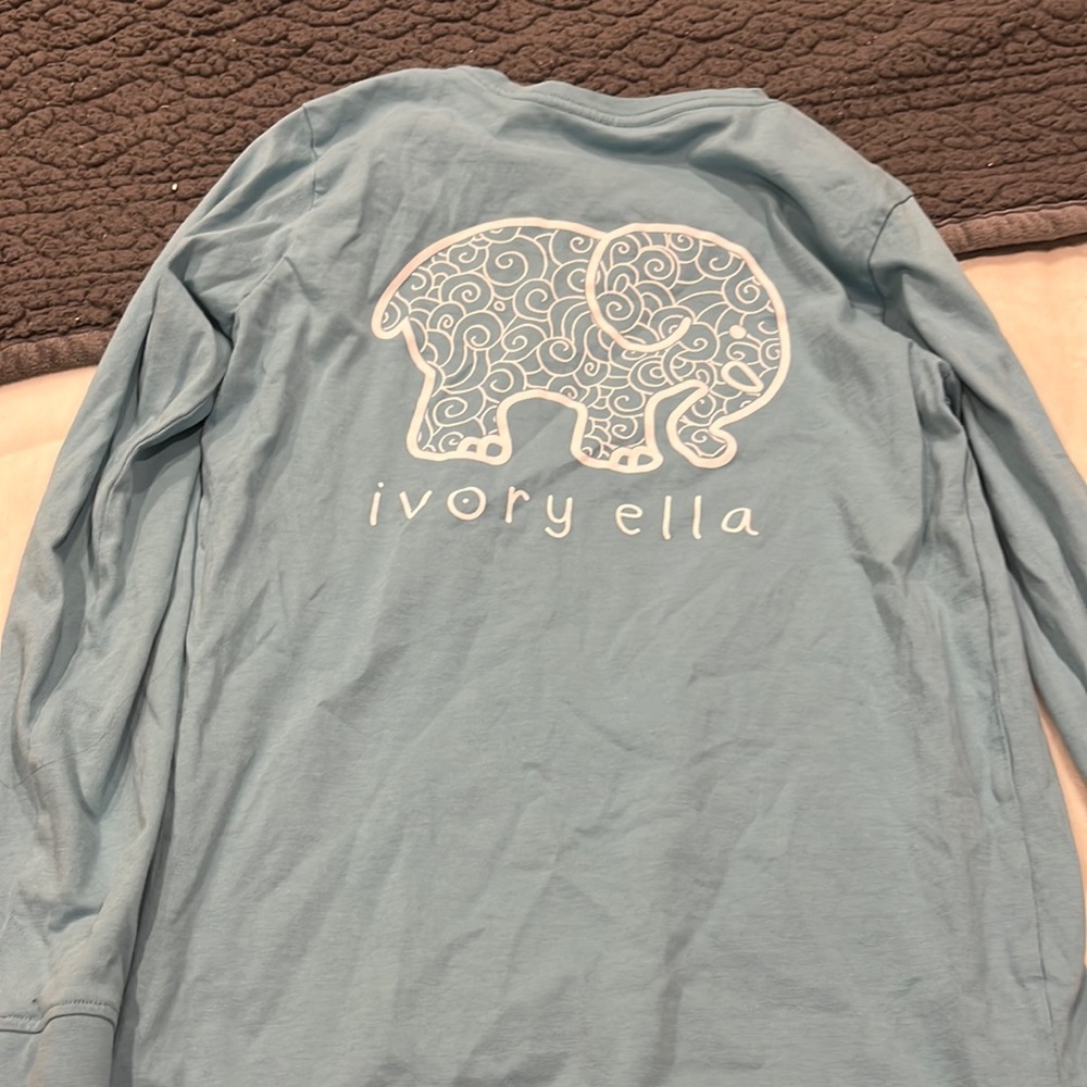 ivory Ella blue long sleeve shirt